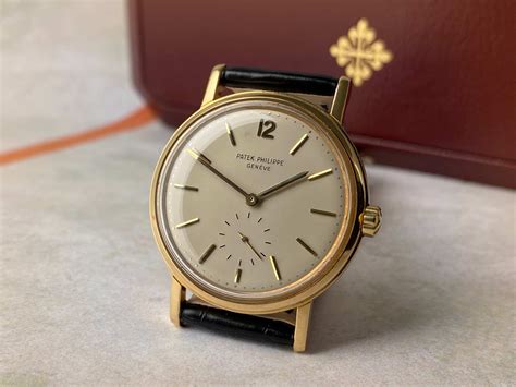 patek philippe calatrava 18k vintage cal 27-460|Iconic Patek Philippe 3445 in 18K yellow gold with .